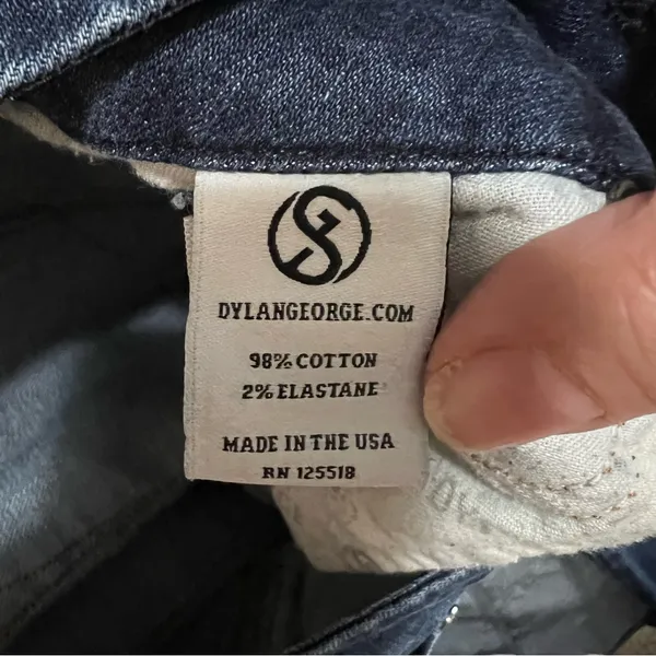 Dylan George & Co Diane Flare Dark Blue Low Rise Trouser Denim Jeans‎ - Image 12