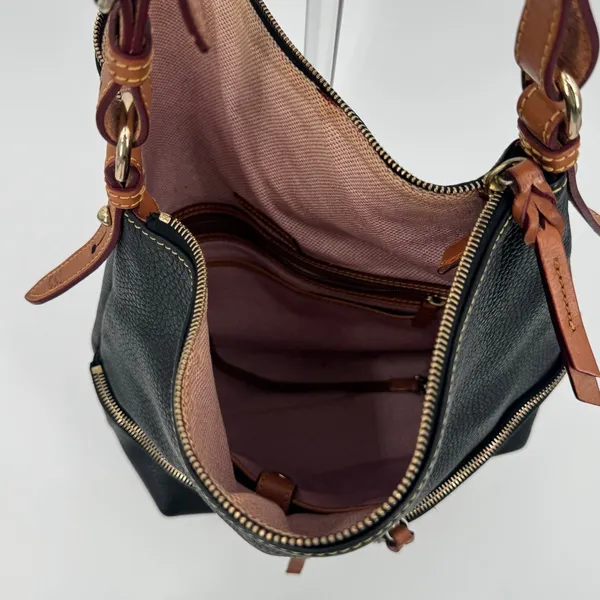 Dooney & Bourke Dillen Pocket Sac Shoulder Bag Black British Tan - Image 4