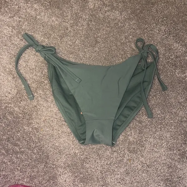 New Shade & Shore steal Green Bikini Bottoms string M - Image 5
