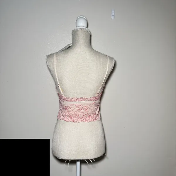 Free People Intimately | Double Date Embroidered Mesh Crop Camisole - Image 7