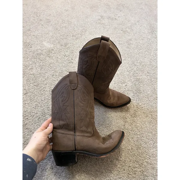 Cody James Boots‎ Womens 6D Western MidCalf Heels Pull On 03142022 Brown Leather - Image 3