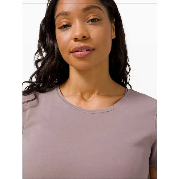 Lululemon Love Crew III Violet Verbena Purple Mauve Short Sleeve T-Shirt Pima - Image 4