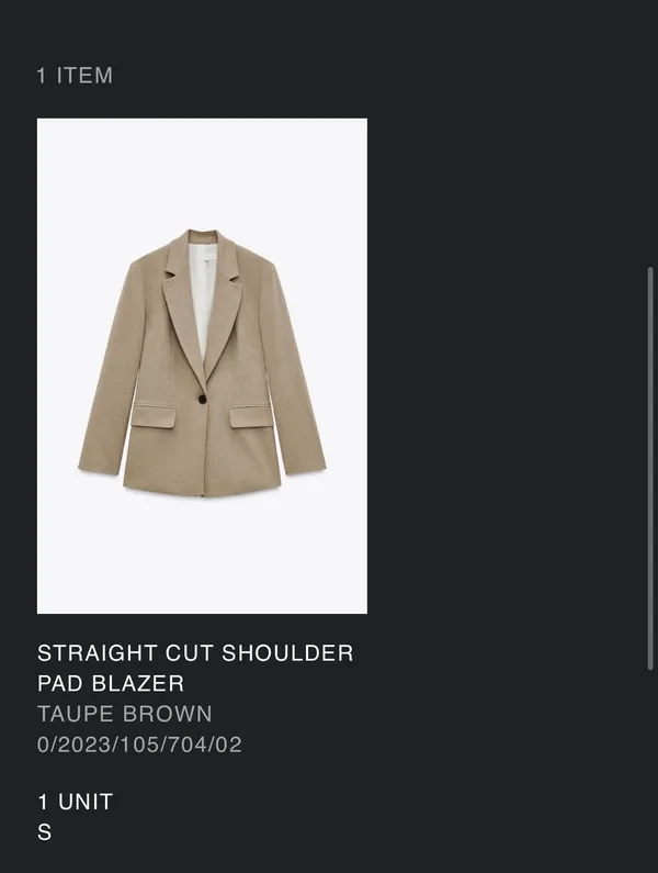 Straight Cut Blazer ZARA  - Image 2
