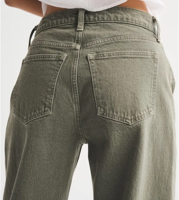 Abercrombie High Rise Barrel Jeans - Image 2