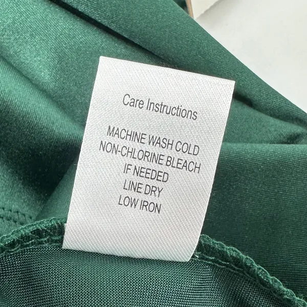 Emerald Sundae Dress One Shoulder Juniors L Green Satin Stretch Party NEW READ - Image 9