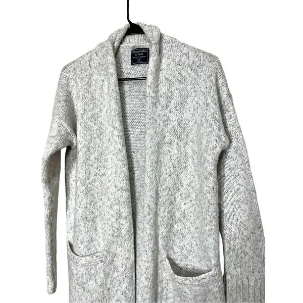 Abercrombie & Fitch Heather‎ Gray Knit Cardigan Size XS - Image 2