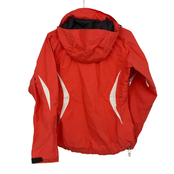 The‎ North Face HyVent Ski Jacket Womens Small Red White Waterproof Hooded Shell - Image 7