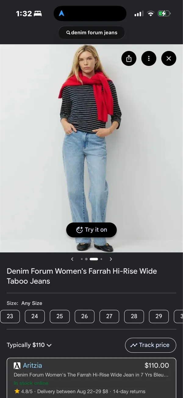 Denim Forum Aritzia Jeans - Image 9