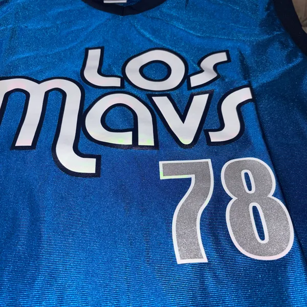 Los Mav Dallas Mavericks jersey Blue Size XL - Image 3