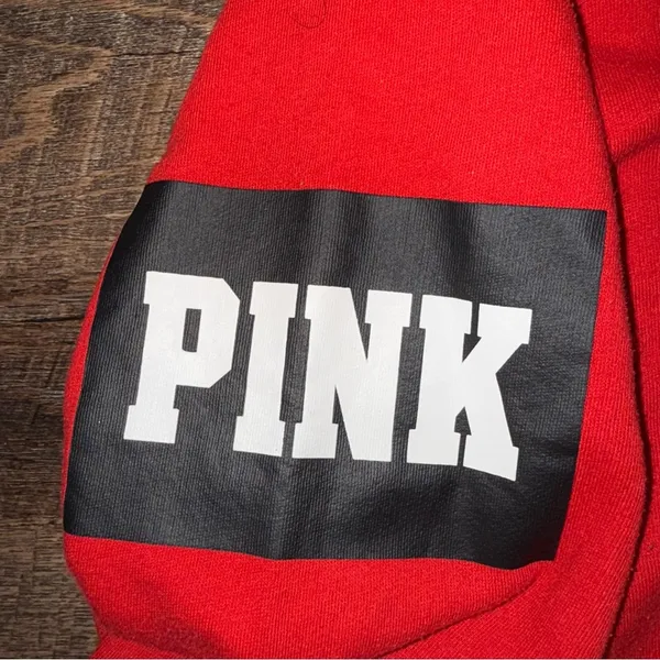Victoria’s Secret PINK Jacket Women’s Size Large Red/Black/White - Image 9