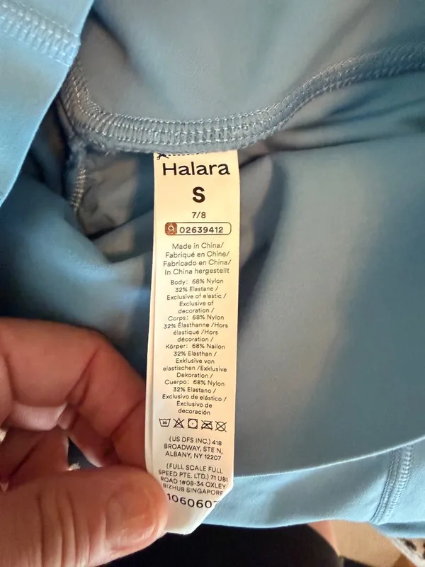 Halara High Waisted Sz Small 7/8 Tummy Control Pocket Shaping Training Leggings - Image 7