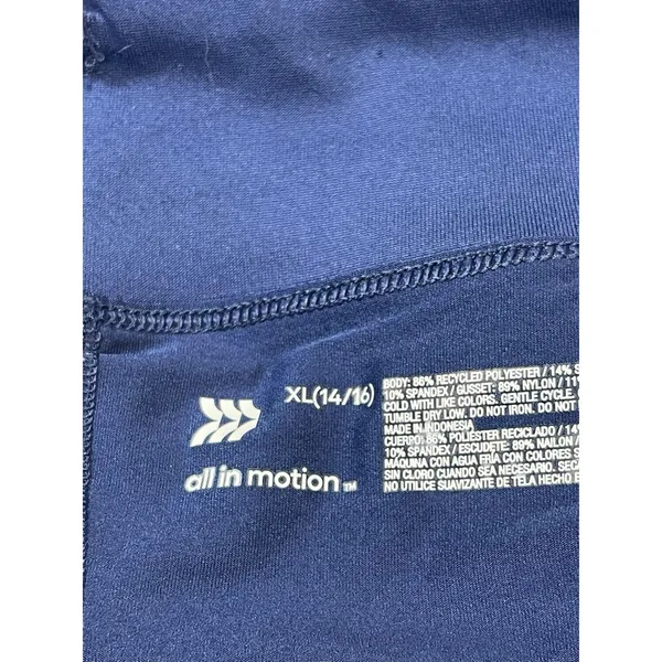 All In Motion Women’s XL (14/16) Purple Blue Houndstooth Active Skort - Image 4