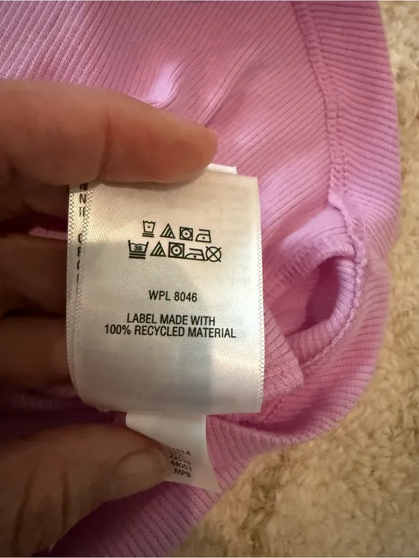 ON 34th Ribbed Henley Tee – Lavender Pink | Women’s XXS | Like New - Image 6