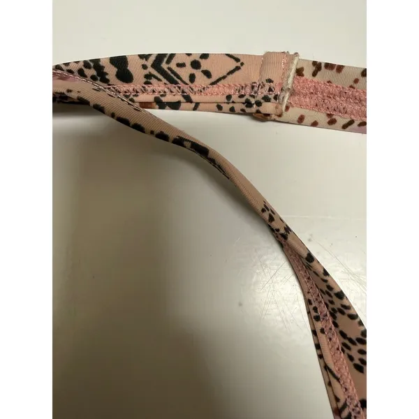 Torrid Bikini Top 1X 14 16 Pink Brown Patchwork Paisley Floral Wireless Swim - Image 4