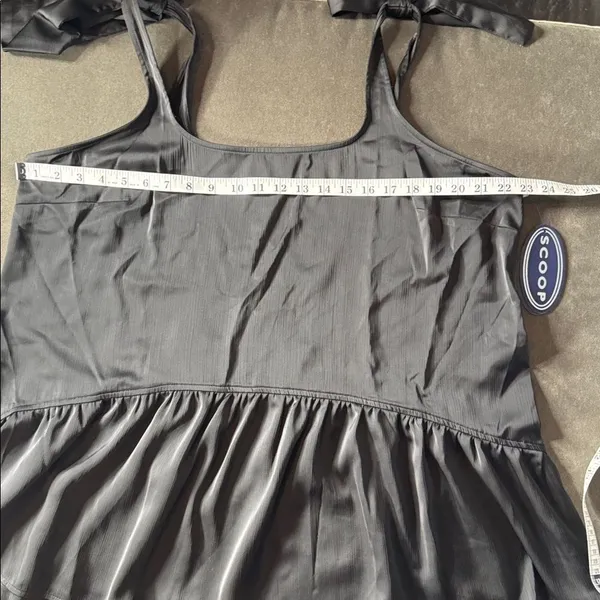 Women’s Black Scoop Bow Mini Dress Size XXL 20 NEW - Image 9