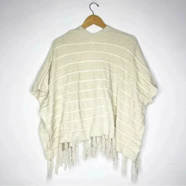 Anthropologie Akemi + Kin One Size Chenille Knit Open Front Poncho Cardigan - Image 7