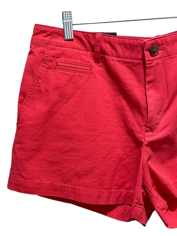 Gap Summer Shorts Coral Pink Mid Rise 3 Inch Chino Women Size 10 NWT - Image 2