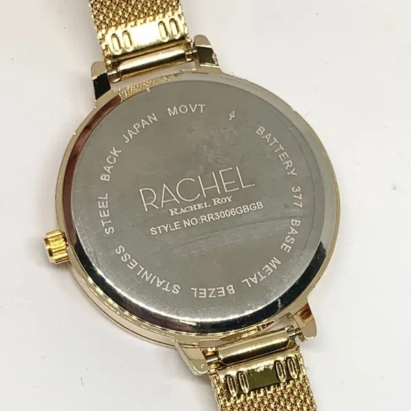 Rachel Roy women’s watch 35mm gold tone adjustable bracelet running - Image 6