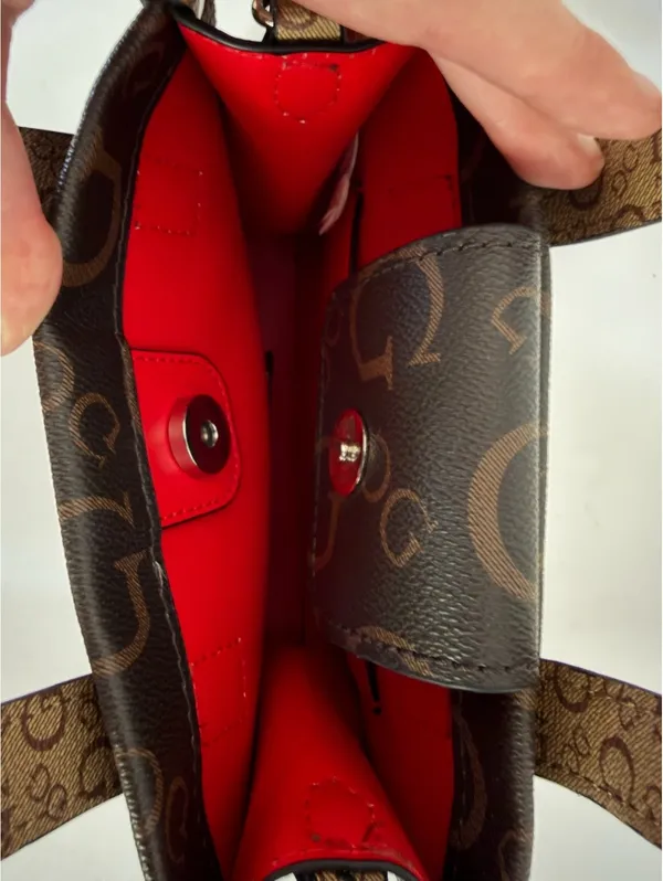 Guess monogram mini tote crossbody bag - Image 2