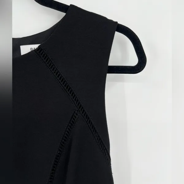 Bailey44 Sheath Midi Dress Sleeveless Cut Outs Zipper Lined Black Size Medium - Image 5
