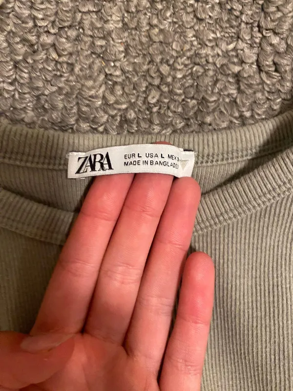 ZARA green/grey  tank - Image 2