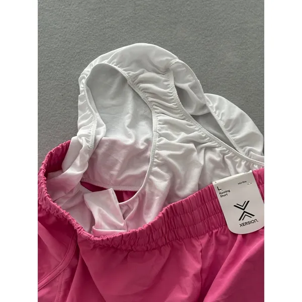 Xersion Running Shorts Large‎ NEW Popular Pink Mid-Rise Quick-Dri Brief Lined - Image 9