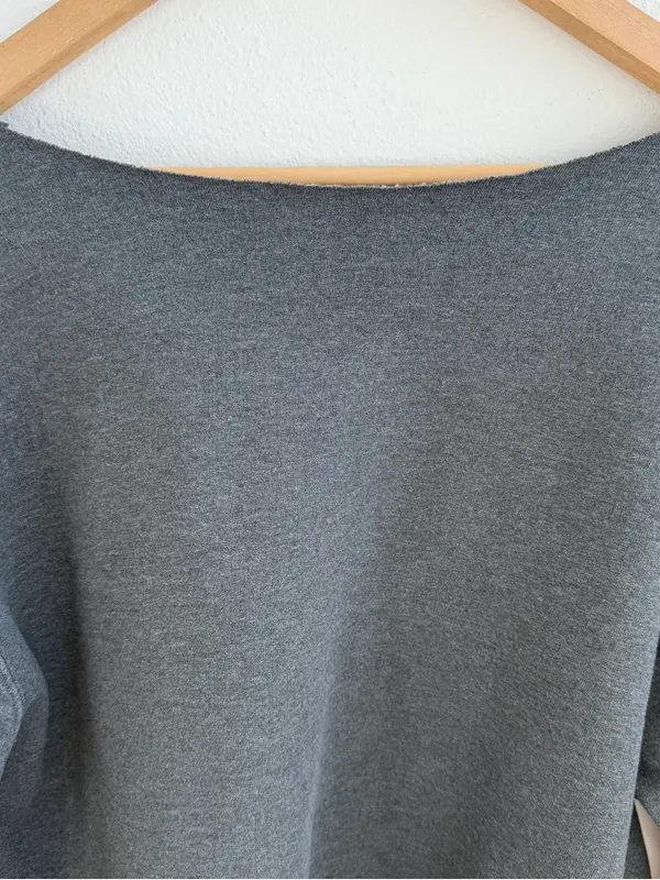 Santa Clara University SCU Champion grey off the shoulder sweatshirt - Image 7