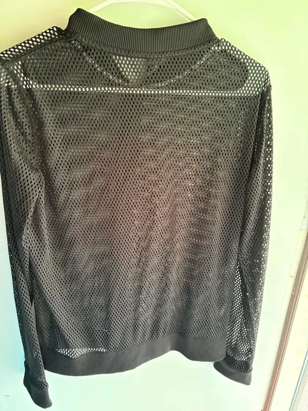 Victoria Sport black mesh full-zip bomber jacket - Image 2