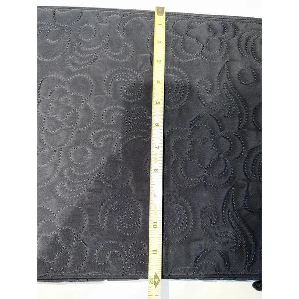 Vera Bradley Bags Quilted Canvas Laptop Bag,‎ Black 17x12" L - Image 3