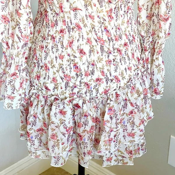 Princess Polly Dress Sz 2 Mini Floral Ruffle Tiered Sheer Whimsical Coquette - Image 7