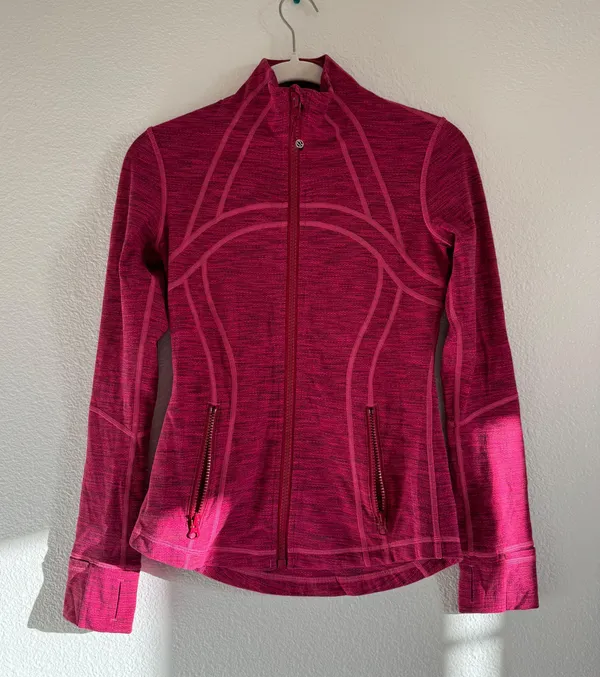 Define Jacket Diamond Jacquard Berry Rumble Jewelled Magenta - Image 5