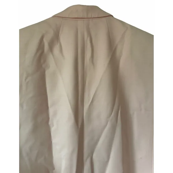J. Crew Relaxed‎ Double-Breasted Blazer City Twill Light Pink Women's Size 4 - Image 4
