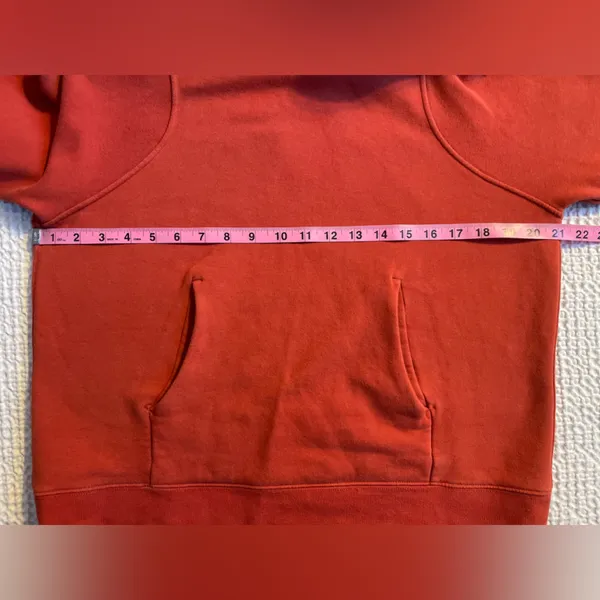 LULULEMON Loungeful Hoodie Sweatshirt Pullover Fleece in Red Rock Size 6 - Image 15