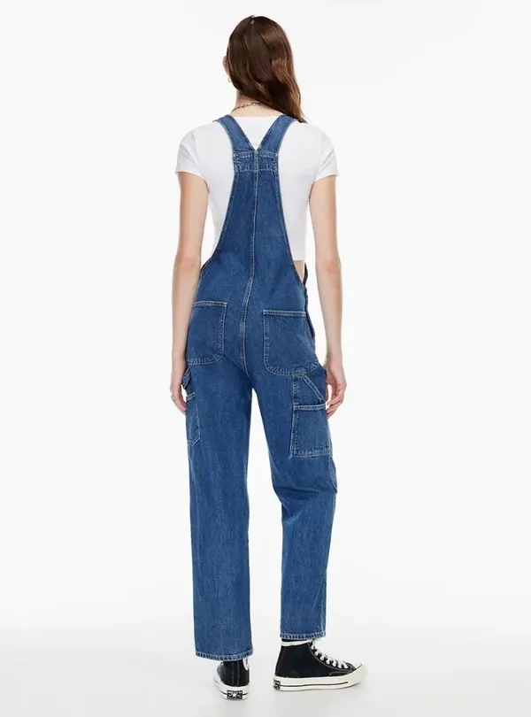 Aritzia Sunday Best Denim Overalls Medium - Image 4