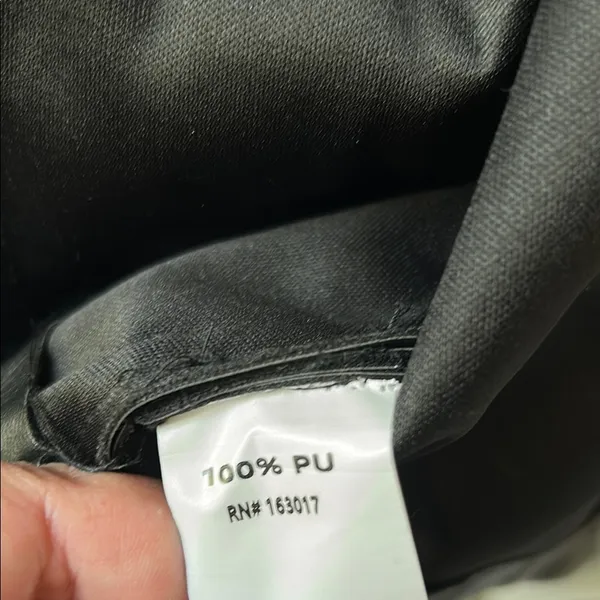 Princess Polly Black Cropped Leather Jacket - Image 6