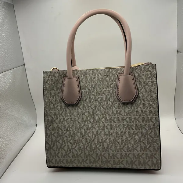 Michael Kors Beige and Pink Tote Bag - Image 3