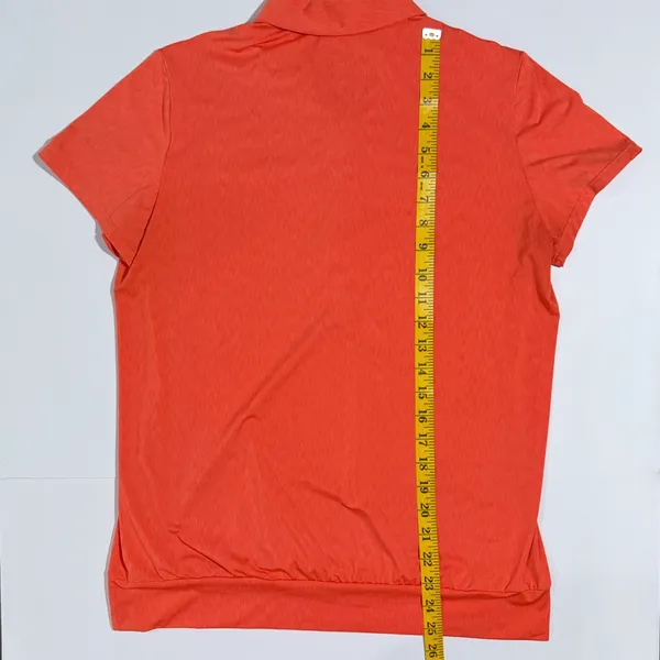Women’s Orange Adidas Golf Polo Size Medium EUC - Image 5