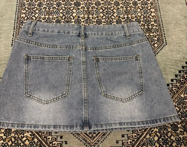 White Fox Jean Skirt - Image 2