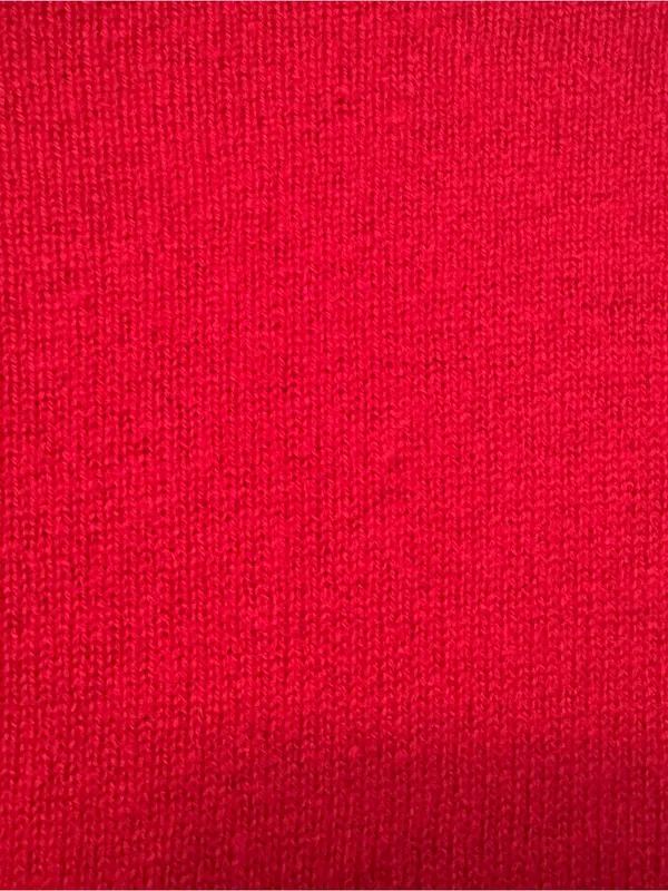 Rachel Zoe red v-neck long sleeve 100% 2-ply cashmere sweater size small - Image 13