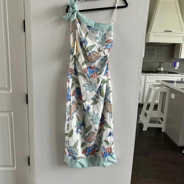 Tuckernuck Kivari Azure One-Shoulder Midi Dress Size US 4 NEW - Image 2