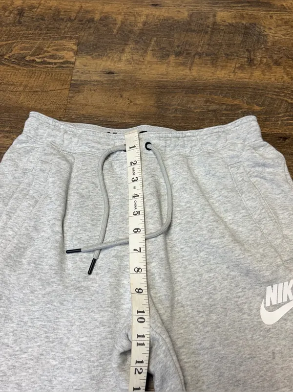 Nike Sportswear Club Fleece Joggers Women's Small Gray Just Do It Sweatpants - Image 5