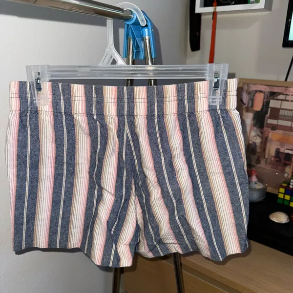 Striped Women's Shorts Pink Size XS - Image 2