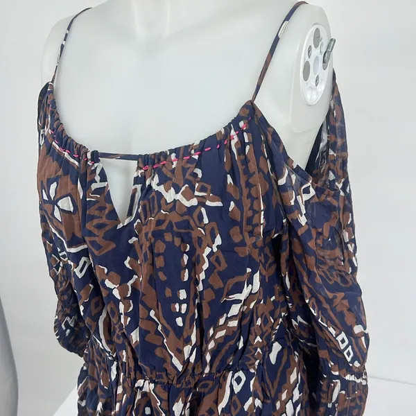 Anthropologie VANESSA VIRGINIA Convivial Midi Dress Boho Cotton - Image 4