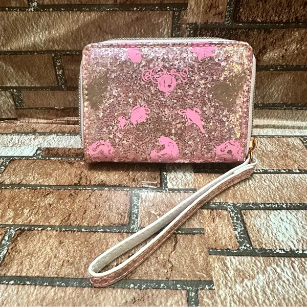Disney Princess Pink Glitter Princess Wristlet - Image 2