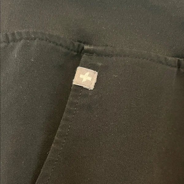 Figs Scrub Black Jogger Pants with Pocket Detail I7 - Image 2