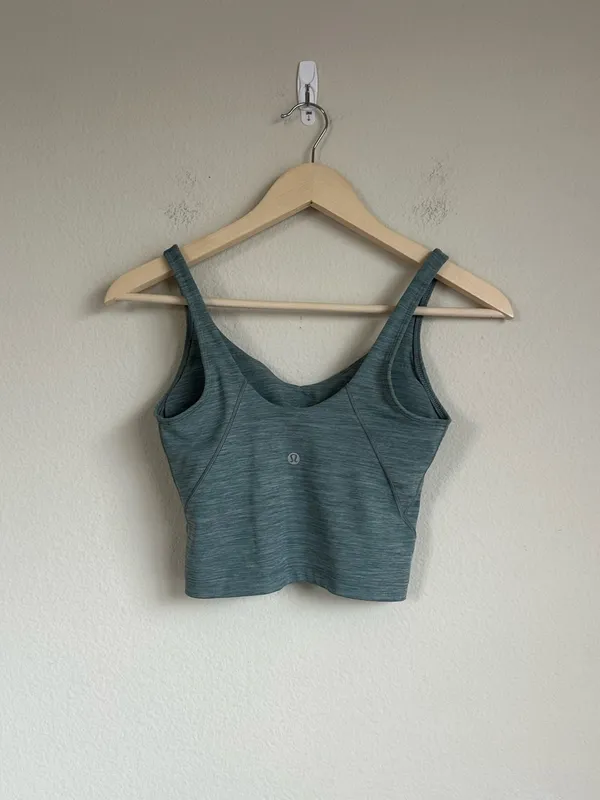 Lululemon Align Heathered Tidewater Teal Tank - Image 3