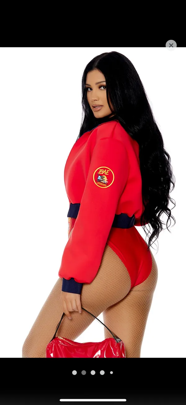 Lifeguard costume 5 piece Red Size XS - Image 8