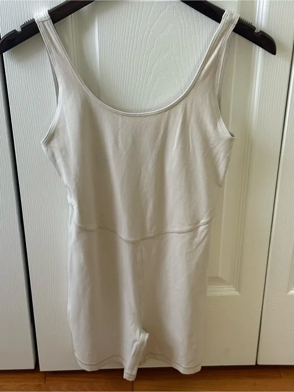Aritzia Golden Butter Sway Romper in Matte Pearl - Image 3