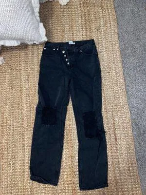 Princess Polly Holly Asymmetric Jeans - Image 2