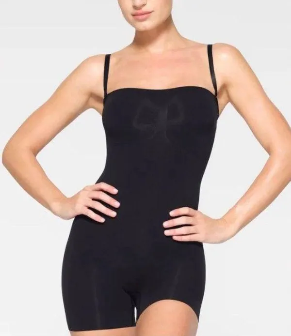 SKIMS Strapless Sculpting Shortie Bodysuit L - Image 2